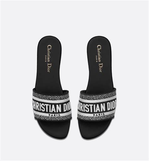 christian dior dway slides black|dior dway slides outfit.